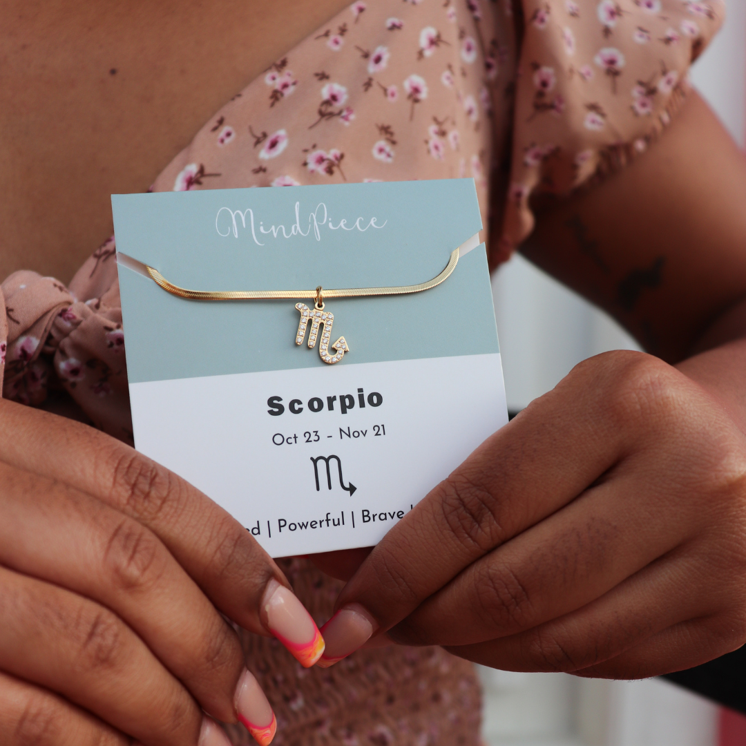 Necklace zodiac sign (12 signs)
