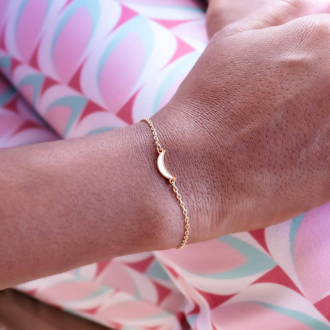 Bracelet moon pearl