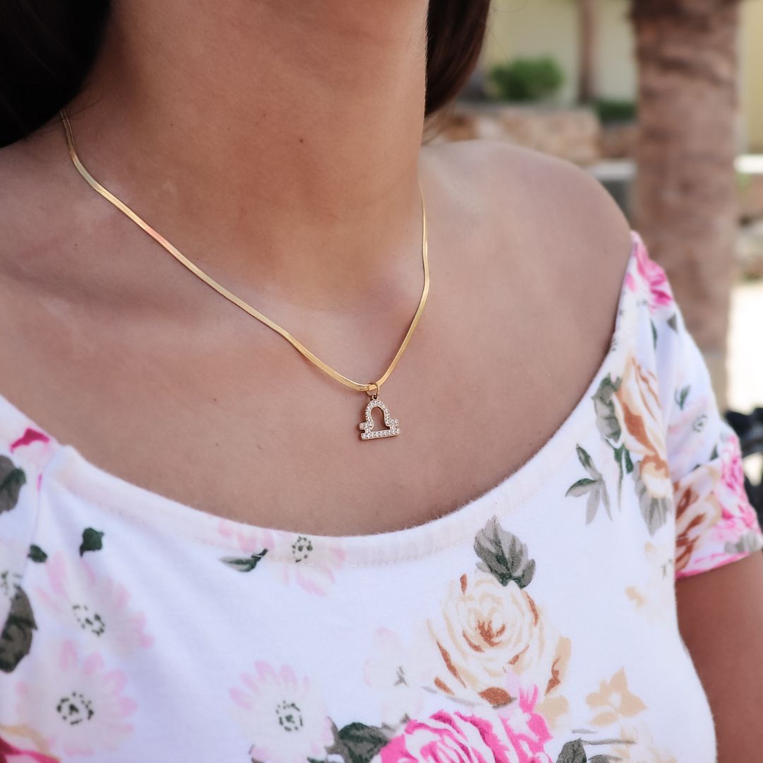 Necklace zodiac sign (12 signs)