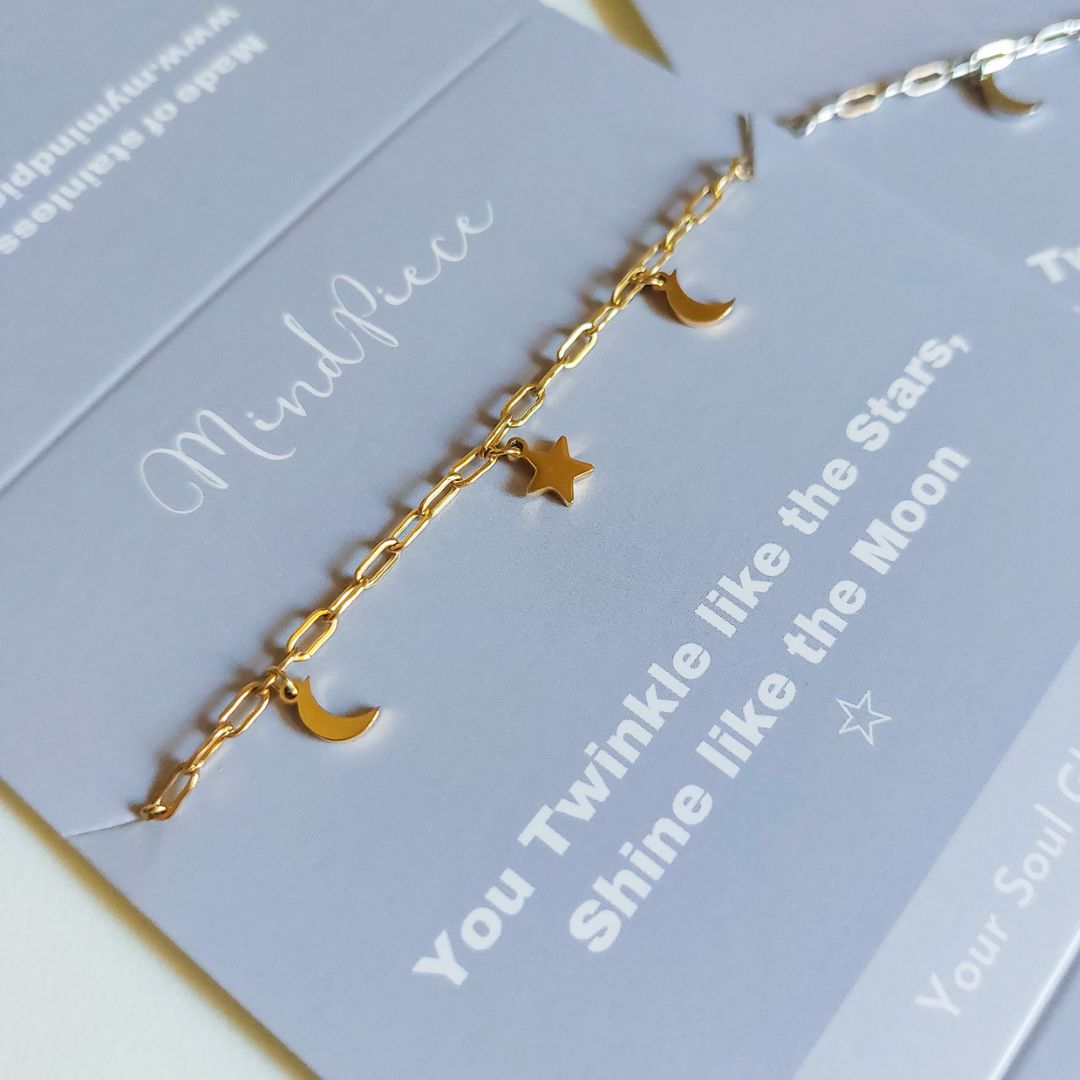Bracelet moon + stars