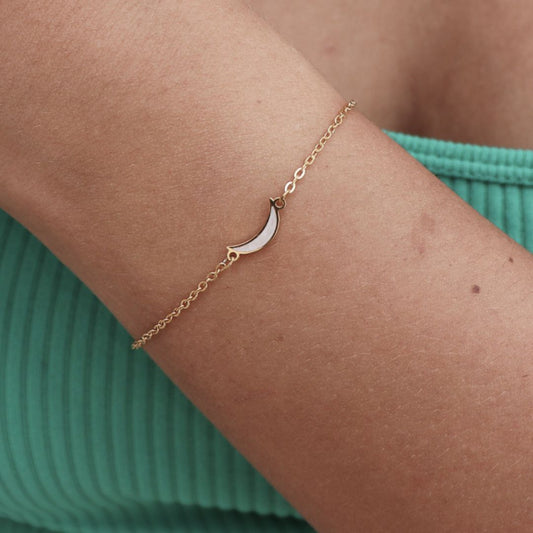 Bracelet moon pearl